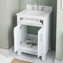Load image into Gallery viewer, Clifden 24&quot; Bathroom Vanity in White with Stone Top