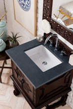 Load image into Gallery viewer, Balmoral 26&quot; Single Vanity Cabinet, Antique Walnut, w/ 3 CM Charcoal Soapstone Quartz Top