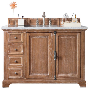 Providence 48" Driftwood Single Vanity w/ 3 CM Arctic Fall Solid Surface Top