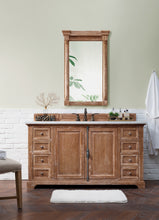 Load image into Gallery viewer, Providence 60&quot; Driftwood Single Vanity w/ 3 CM Arctic Fall Solid Surface Top