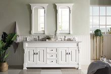 Load image into Gallery viewer, Brookfield 72&quot; Double Vanity, Bright White w/ 3 CM Arctic Fall Solid Surface Top
