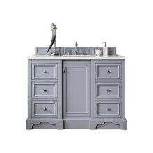 Load image into Gallery viewer, De Soto 48&quot; Single Vanity, Silver Gray w/ 3 CM Arctic Fall Solid Surface Top