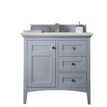 Load image into Gallery viewer, Palisades 36&quot; Single Vanity, Silver Gray w/ 3 CM Arctic Fall Solid Surface Top