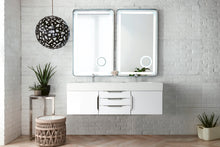 Load image into Gallery viewer, Mercer Island 59&quot; Double Vanity, Glossy White w/ Glossy White Composite Top