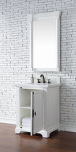 Load image into Gallery viewer, Providence 26&quot; Single Vanity Cabinet, Bright White, w/ 3 CM Classic White Quartz Top