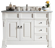Load image into Gallery viewer, Brookfield 48&quot; Single Vanity, Bright White w/ 3 CM Arctic Fall Solid Surface Top