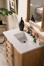 Load image into Gallery viewer, Providence 36&quot; Single Vanity Cabinet, Driftwood, w/ 3 CM Classic White Quartz Top James Martin