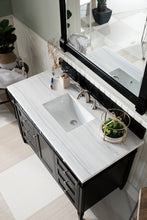 Load image into Gallery viewer, Brittany 48&quot; Black Onyx Single Vanity w/ 3 CM Arctic Fall Solid Surface Top