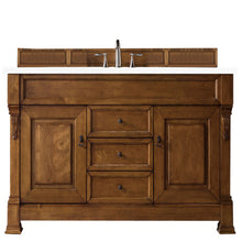 Load image into Gallery viewer, Brookfield 60&quot; Single Vanity, Country Oak w/ 3 CM Classic White Quartz Top
