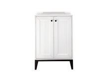 Load image into Gallery viewer, Chianti 24&quot; Single Vanity Cabinet, Glossy White, Matte Black