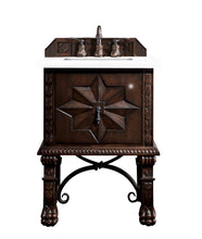 Load image into Gallery viewer, Balmoral 26&quot; Single Vanity Cabinet, Antique Walnut, w/ 3 CM Classic White Quartz Top