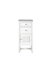 Load image into Gallery viewer, Athens 15&quot; Cabinet w/ Drawers &amp; Door, Glossy White w/ 3 CM Eternal Serena Top