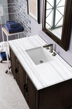 Load image into Gallery viewer, Portland 48&quot; Single Vanity, Burnished Mahogany w/ 3 CM Arctic Fall Solid Surface Top