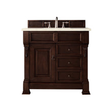 Load image into Gallery viewer, Brookfield 36&quot; Single Vanity, Burnished Mahogany w/ 3 CM Eternal Marfil Quartz Top