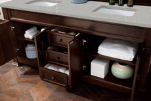 Load image into Gallery viewer, Bathroom Vanities Outlet Atlanta Renovate for LessBrookfield 72&quot; Double Vanity, Burnished Mahogany w/ 3 CM Eternal Serena Quartz Top