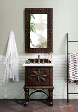 Load image into Gallery viewer, Balmoral 26&quot; Single Vanity Cabinet, Antique Walnut, w/ 3 CM Classic White Quartz Top
