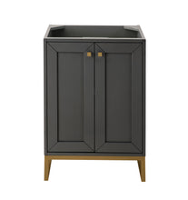 Load image into Gallery viewer, Chianti 24&quot; Single Vanity Cabinet, Mineral Grey, Radiant Gold
