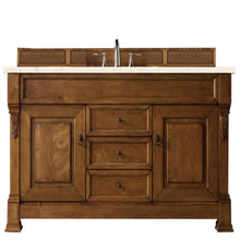 Load image into Gallery viewer, Brookfield 60&quot; Single Vanity, Country Oak w/ 3 CM Eternal Marfil Quartz Top