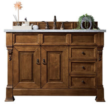 Load image into Gallery viewer, Brookfield 48&quot; Single Vanity, Country Oak w/ 3 CM Carrara Marble Top