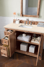 Load image into Gallery viewer, Bathroom Vanities Outlet Atlanta Renovate for LessProvidence 48&quot; Single Vanity Cabinet, Driftwood, w/ 3 CM Eternal Marfil Quartz Top