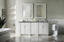 Load image into Gallery viewer, Bristol 72&quot; Double Vanity, Bright White, w/ 3 CM Charcoal Soapstone Quartz Top
