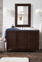 Load image into Gallery viewer, Portland 48&quot; Single Vanity, Burnished Mahogany, w/ 3 CM Charcoal Soapstone Quartz Top