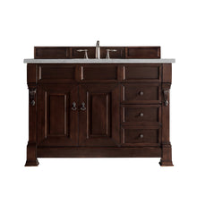 Load image into Gallery viewer, Brookfield 48&quot; Single Vanity, Burnished Mahogany w/ 3 CM Eternal Serena Quartz Top