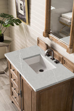 Load image into Gallery viewer, Providence 36&quot; Single Vanity Cabinet, Driftwood, w/ 3 CM Eternal Serena Quartz Top