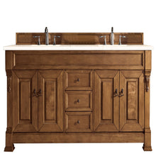 Load image into Gallery viewer, Brookfield 72&quot; Double Vanity, Country Oak w/ 3 CM Eternal Marfil Quartz Top