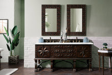 Load image into Gallery viewer, Balmoral 72&quot; Antique Walnut Double Vanity w/ 3 CM Carrara Marble Top
