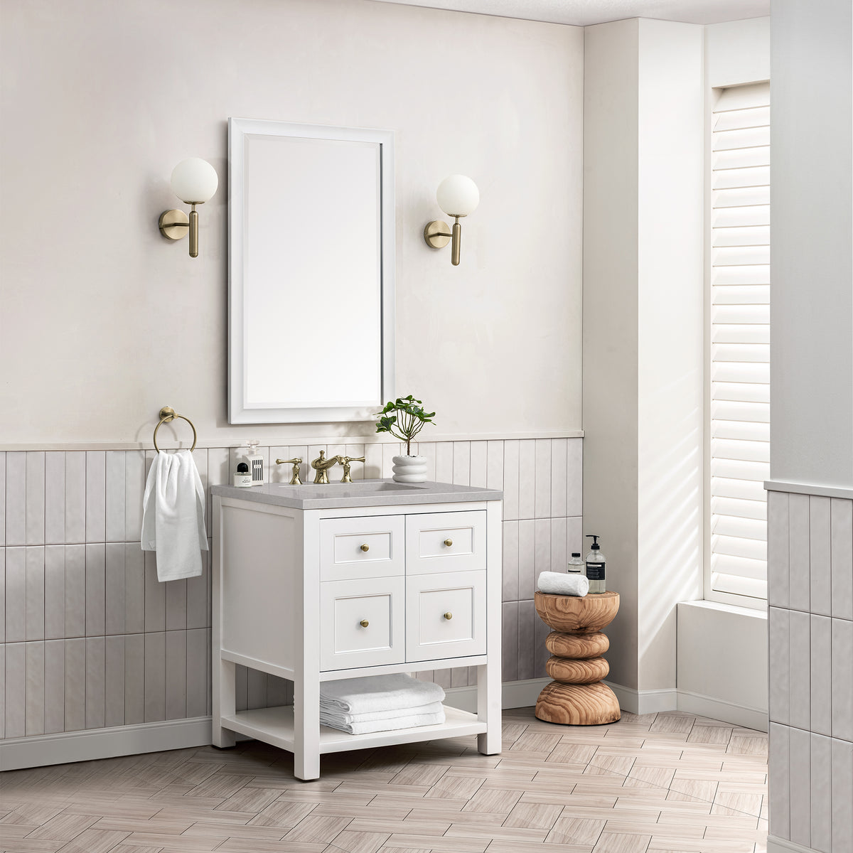 Bathroom Vanities Outlet Atlanta Renovate for LessBreckenridge 30" Single Vanity, Bright White w ...