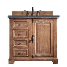 Load image into Gallery viewer, Providence 36&quot; Single Vanity Cabinet, Driftwood, w/ 3 CM Charcoal Soapstone Quartz Top