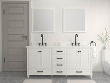 Load image into Gallery viewer, Windsor 71.5 in All Wood Vanity in White - Cabinet Only
