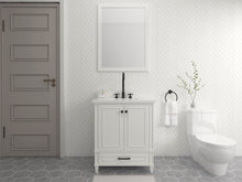 Load image into Gallery viewer, Windsor 29.5 in All Wood Vanity in Bright White - Cabinet Only