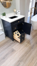 Load image into Gallery viewer, Kensington 29.5 Left in All Wood Vanity in Metal Gray - Cabinet Only