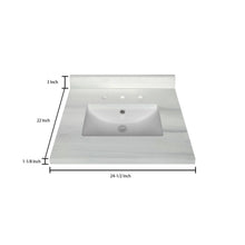 Load image into Gallery viewer, Stock Top 3 CM Woodgrain 24.5 In W x 22 In D