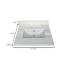 Stock Top 3 CM Woodgrain 24.5 In W x 22 In D