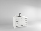 Windsor 47.5 in All Wood Vanity in Bright White - Cabinet Only