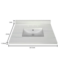 Load image into Gallery viewer, Stock Top 3 CM Woodgrain 30.5 In W x 22 In D