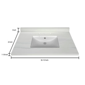 Stock Top 3 CM Woodgrain 36.5 In W x 22 In D