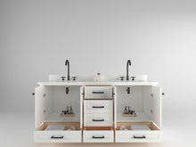 Load image into Gallery viewer, Windsor 71.5 in All Wood Vanity in White - Cabinet Only