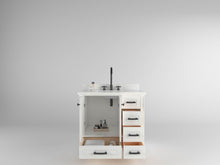Load image into Gallery viewer, Windsor 35.5 Right Drawers in All Wood Vanity in Bright White - Cabinet Only