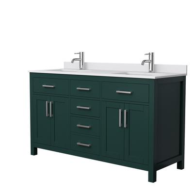 Beckett 60 in. Double Vanity in Green