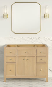 Bristol 41.5 in. All Wood Vanity in Natural White Ash - Cabinet Only