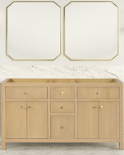 Load image into Gallery viewer, Bristol 59.5 in. Double Sink All Wood Vanity in Natural White Ash - Cabinet Only