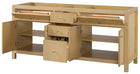 Bristol 71.5 in. Double Sink All Wood Vanity in Natural White Ash - Cabinet Only