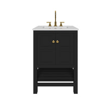 Load image into Gallery viewer, Nearmé Dallas 23.5 Inch Bathroom Vanity in Black- Cabinet Only