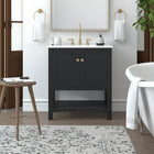 Nearmé Dallas 29.5 Inch Bathroom Vanity in Black- Cabinet Only