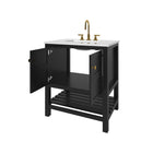 Nearmé Dallas 29.5 Inch Bathroom Vanity in Black- Cabinet Only