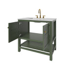 Nearmé Dallas 35.5 Inch Bathroom Vanity in Sage- Cabinet Only